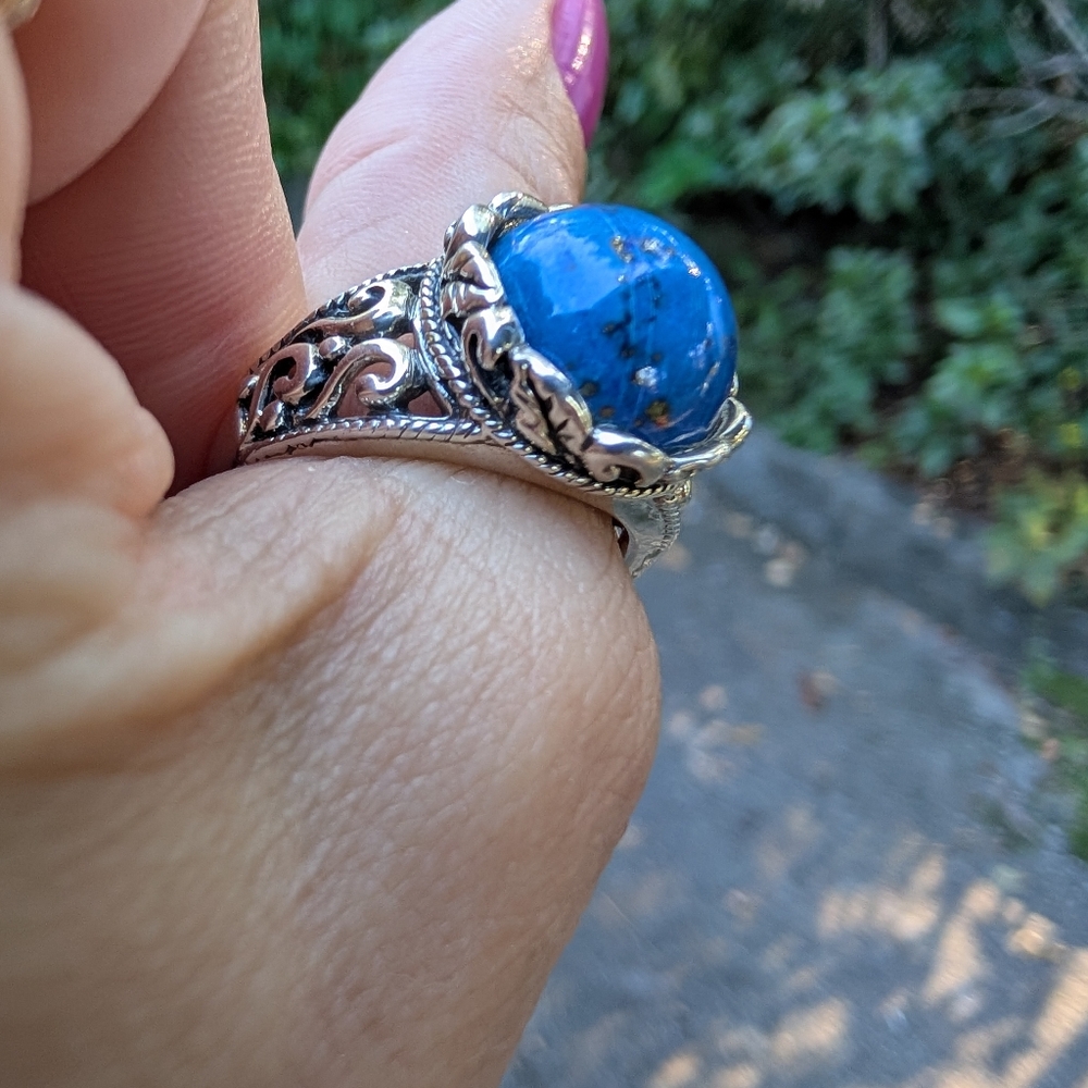 New Sterling Silver Lapis Ring - Picture 9 of 13